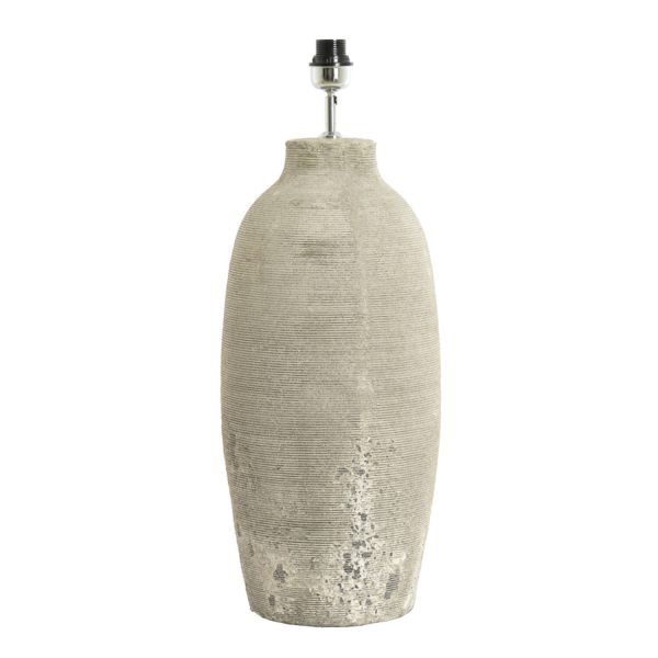 Light & Living Lampvoet Ø28x70 cm LUCENTE keramiek textuur grijs