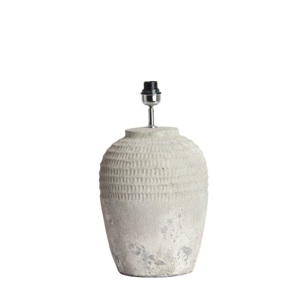 Light & Living Lampvoet Ø28,5x49 cm MINORA keramiek textuur grijs