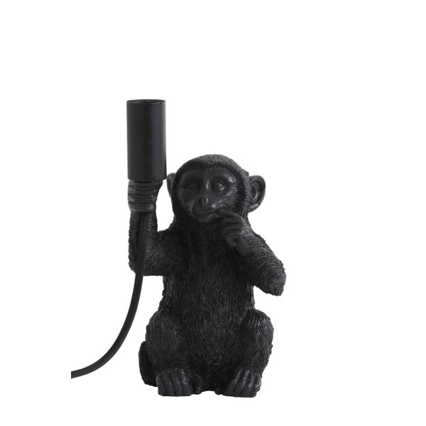Light & Living Tafellamp E14 13x12,5x23,5 cm MONKEY mat zwart