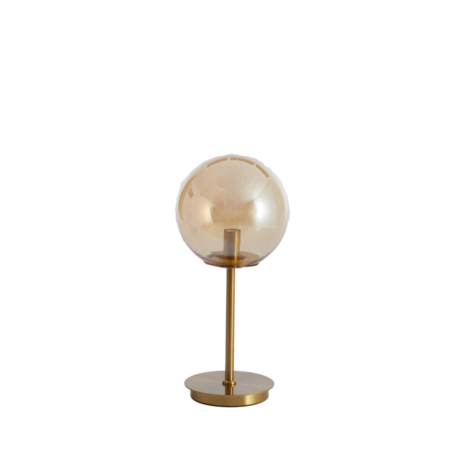 Light & Living Tafellamp E14 Ø20x43 cm MEDINA glas amber+goud