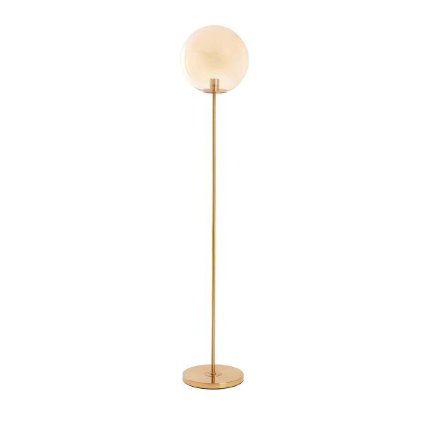 Light & Living Vloerlamp Ø30x160 cm MEDINA glas amber+goud
