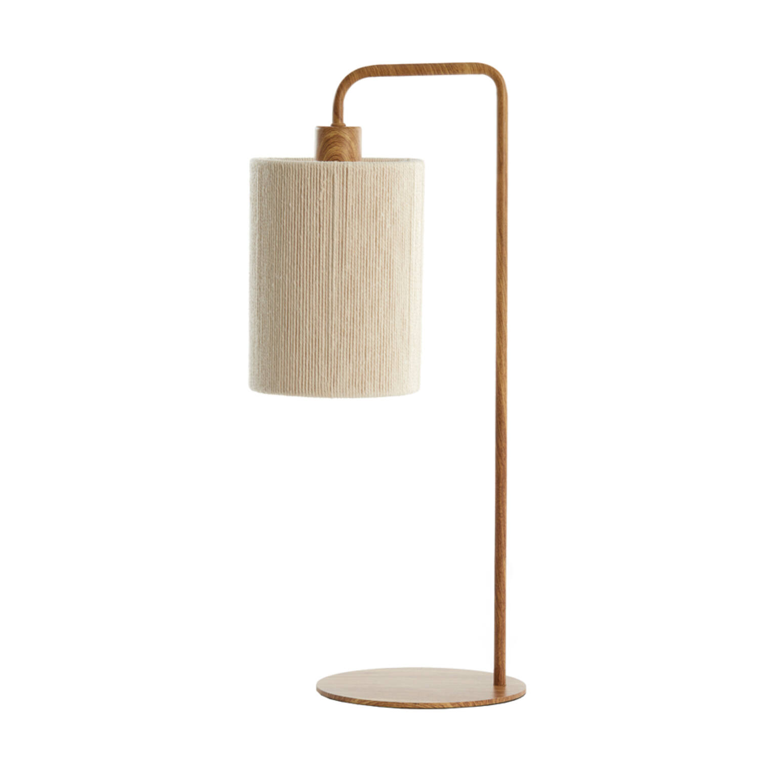 Light & Living Tafellamp 26x20x59,5 cm DONIO hout print naturel+touw crème