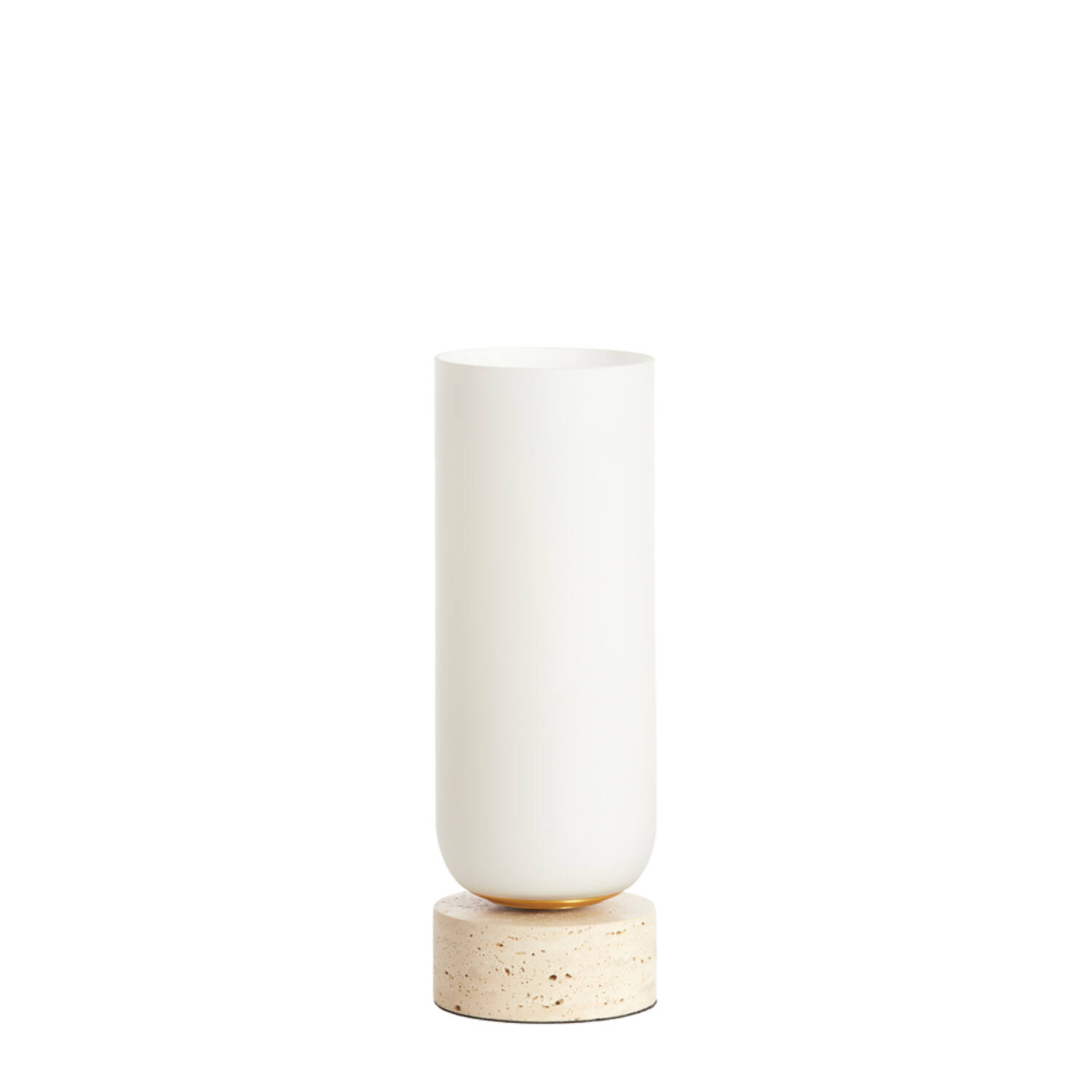 Light & Living Tafellamp Ø12x35 cm RYLANO glas melk+zand+antiek brons