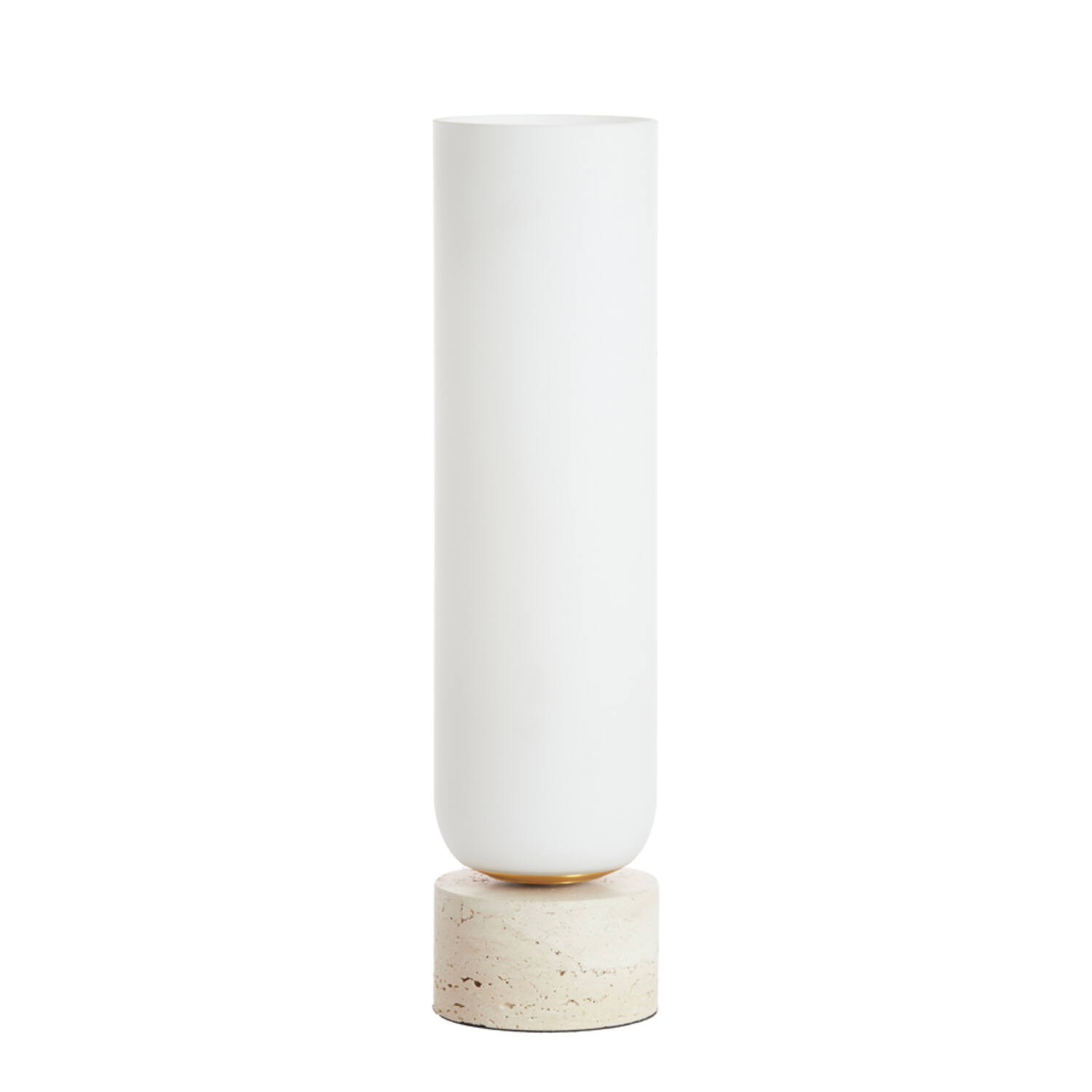 Light & Living Tafellamp Ø12x47,5 cm RYLANO glas melk+zand+antiek brons