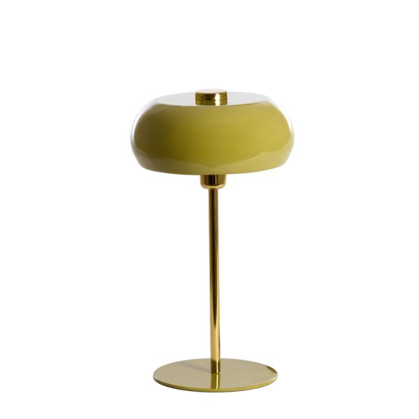 Light & Living Tafellamp Ø26x47 cm SURIN glans olijf groen+goud