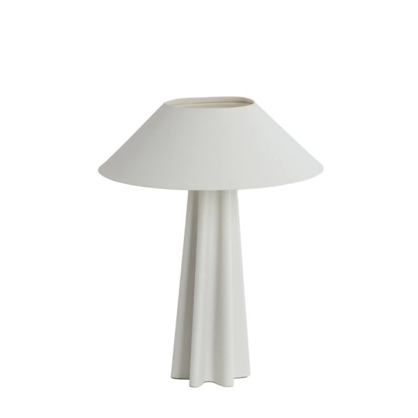 Light & Living Tafellamp E14 Ø38x49 cm CUKAI mat wit