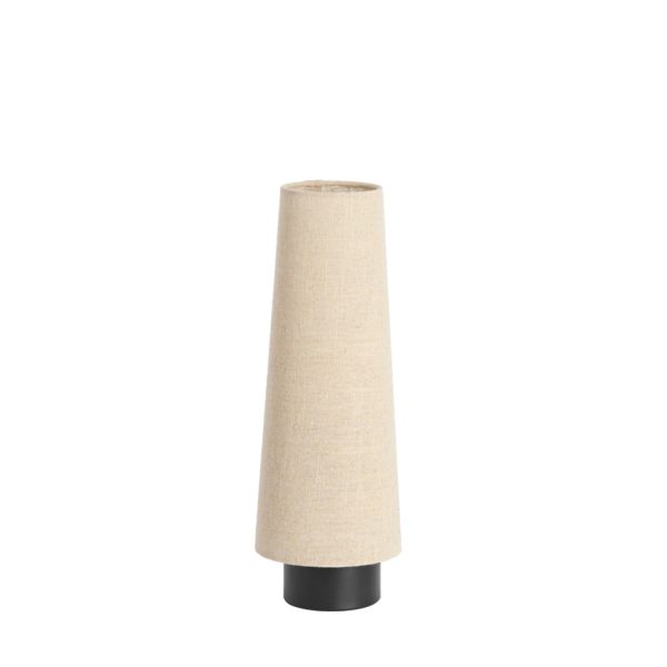 Light & Living Tafellamp Ø15x42 cm HOWIE mat zwart+naturel