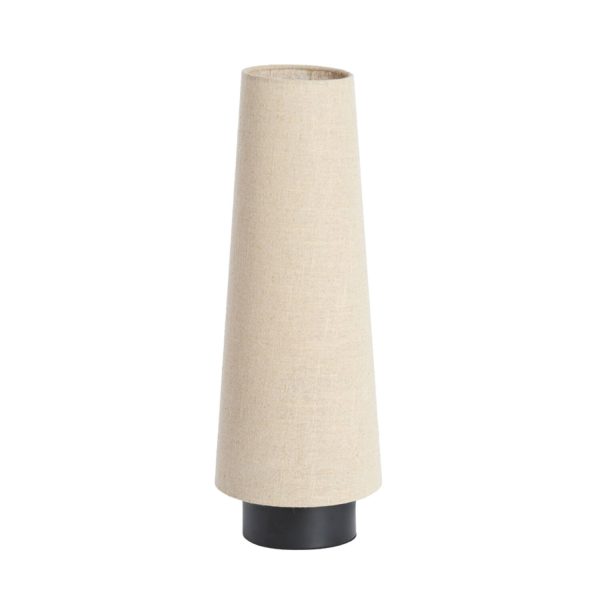 Light & Living Tafellamp Ø19x52,5 cm HOWIE mat zwart+naturel