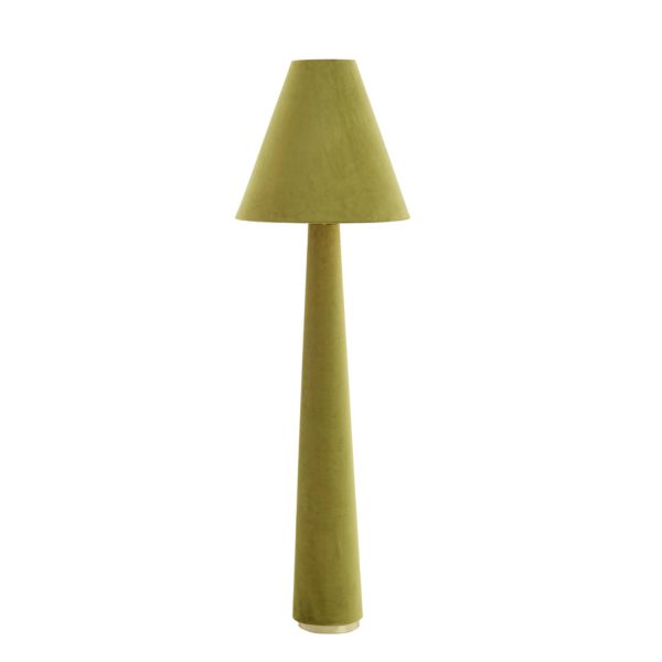 Light & Living Vloerlamp Ø50x168 cm DEVIA velvet groen