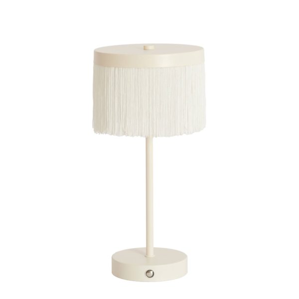 Light & Living Tafellamp LED Ø17x35 cm DINY mat crème