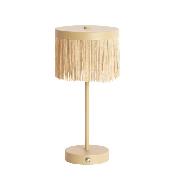 Light & Living Tafellamp LED Ø17x35 cm DINY mat beige