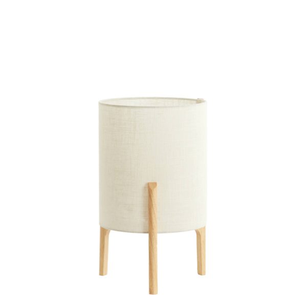 Light & Living Tafellamp Ø28x44 cm LITTO naturel+linnen wit