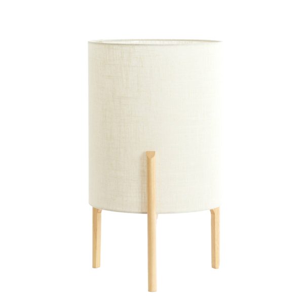 Light & Living Tafellamp Ø35x58 cm LITTO naturel+linnen wit