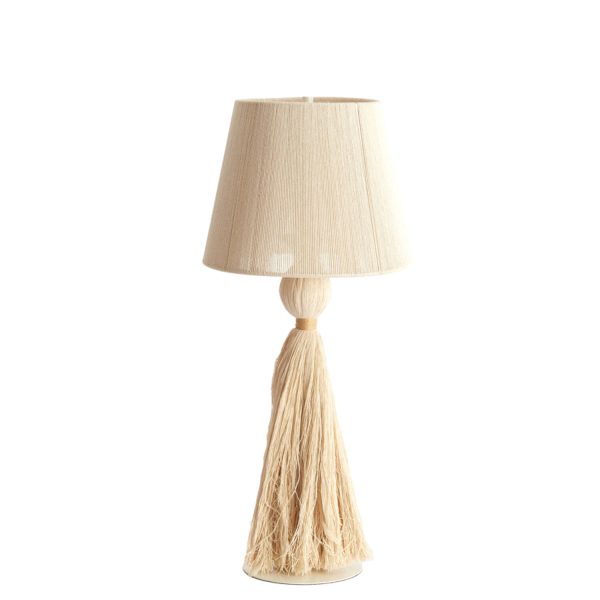 Light & Living Tafellamp Ø31x70 cm ESPINO crème+naturel