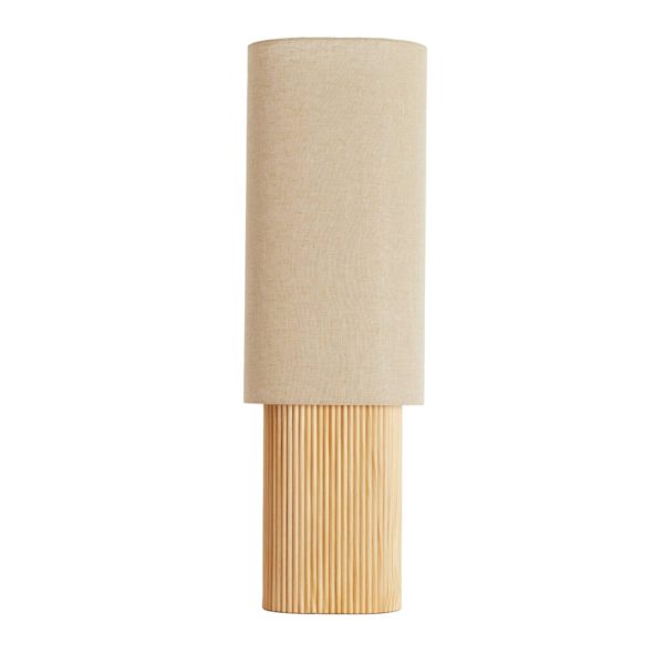 Light & Living Tafellamp 30x20x94 cm LASLO hout naturel+linnen naturel