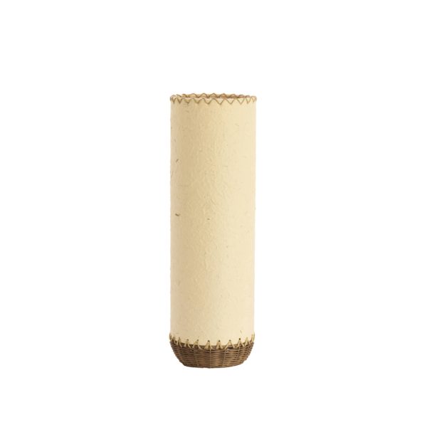 Light & Living Tafellamp Ø15x49 cm TIO papier beige+rotan donker bruin