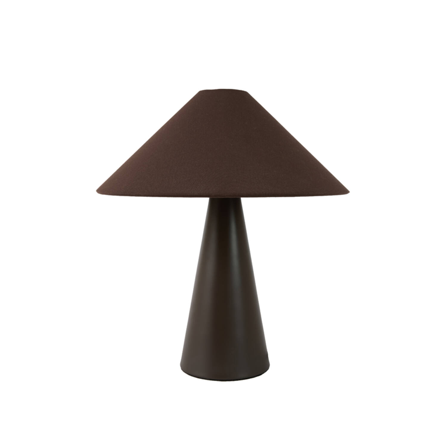Light & Living Tafellamp E14 Ø40x44,5 cm DOLORE donker bruin+linnen d bruin