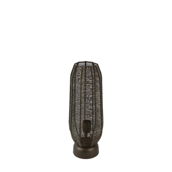 Light & Living Tafellamp Ø18x46 cm SAMRET mat bruin-brons