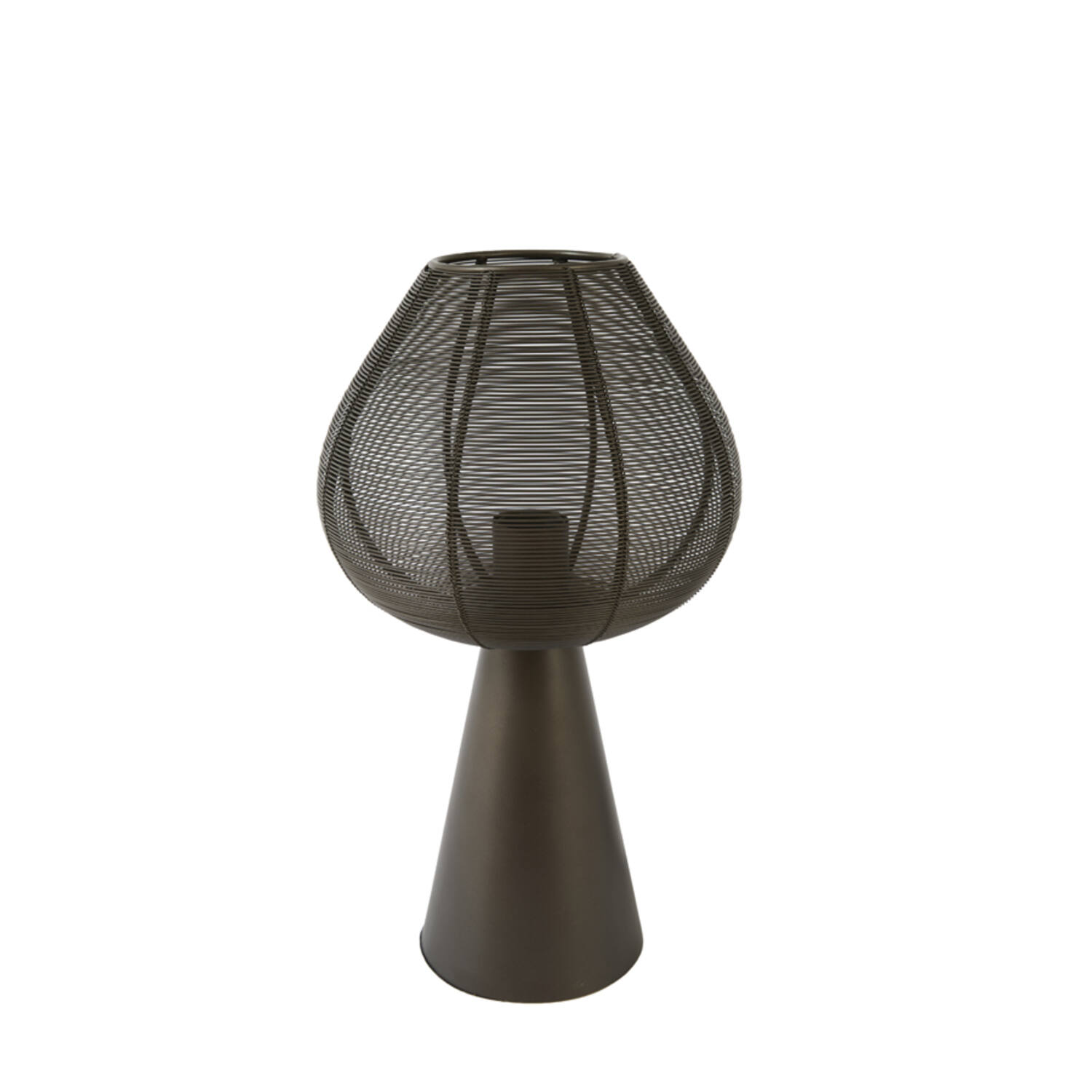 Light & Living Tafellamp Ø24x40 cm MARET mat bruin-brons