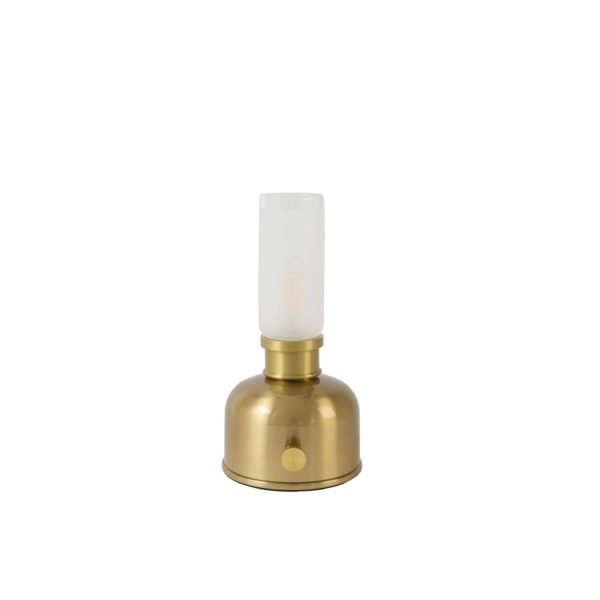 Light & Living Tafellamp LED Ø11x21,5 cm NIVY goud+glas mat