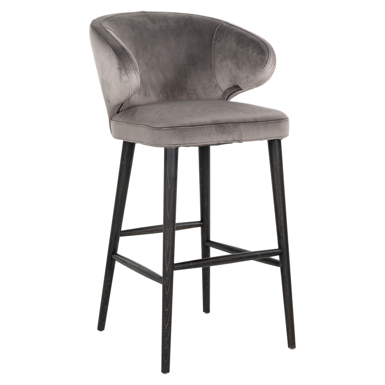 Richmond Interiors Barstoel Indigo stone velvet