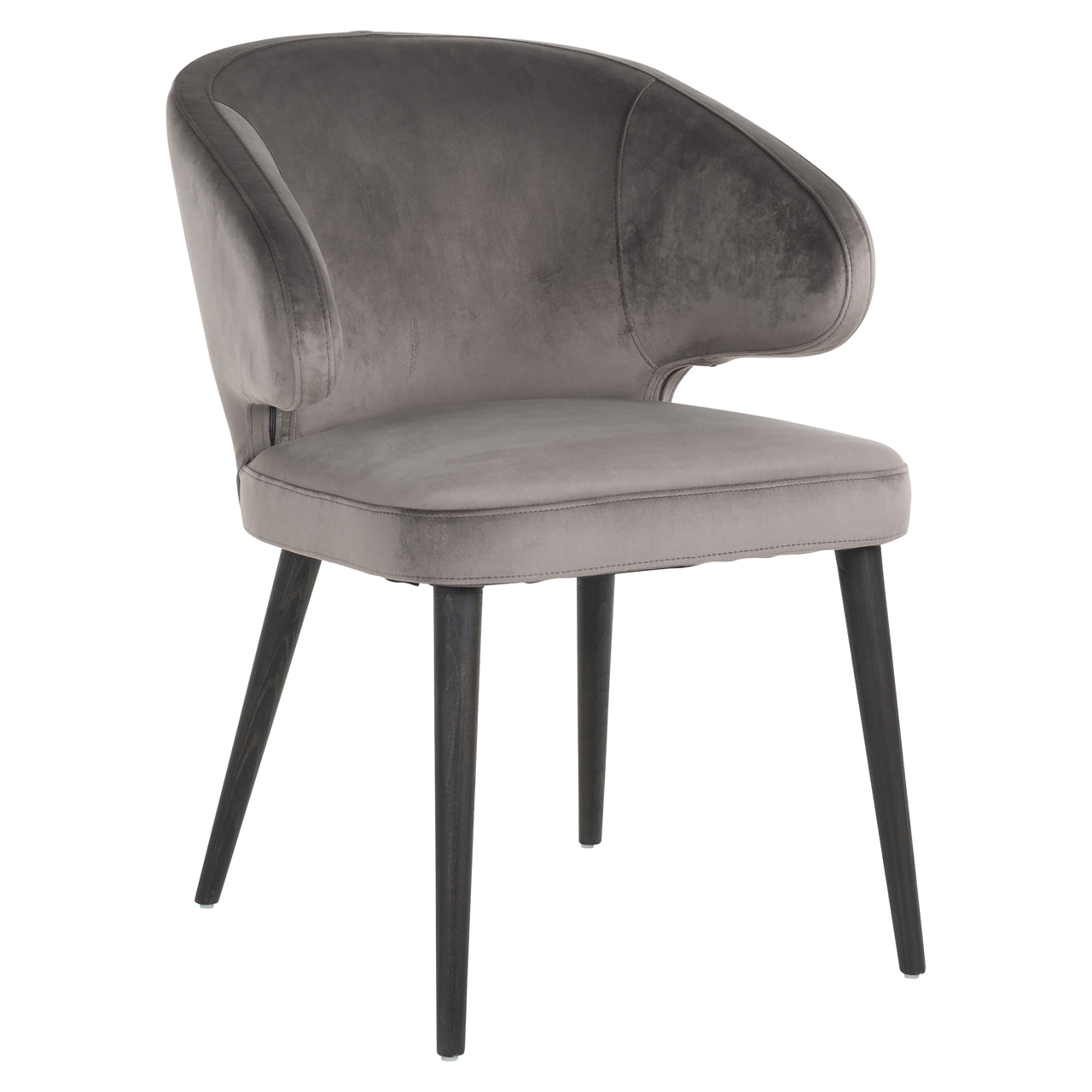 Richmond Interiors Eetkamerstoel Indigo stone velvet
