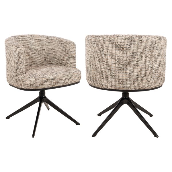 Richmond Interiors Eetkamerstoel Cheyenne trendy nature swivel