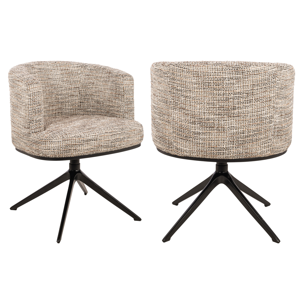 Richmond Interiors Eetkamerstoel Cheyenne trendy nature swivel