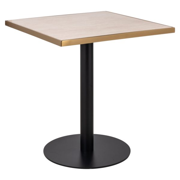 Richmond Interiors Bistrotafel Brazza beige 70x70