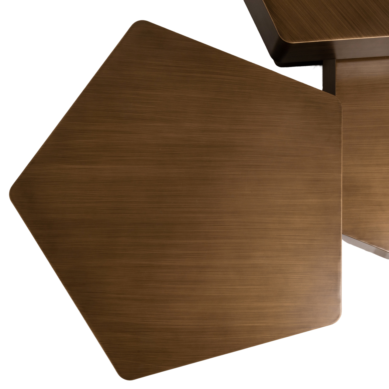 Richmond Interiors Salontafel Hexa brushed gold (Set of 3)