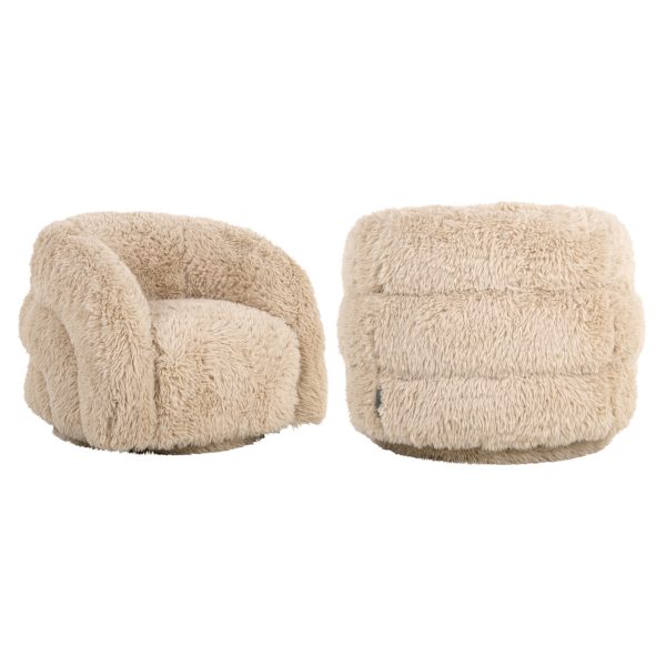 Richmond Interiors Lounge stoel Lenny yakety sand swivel kids