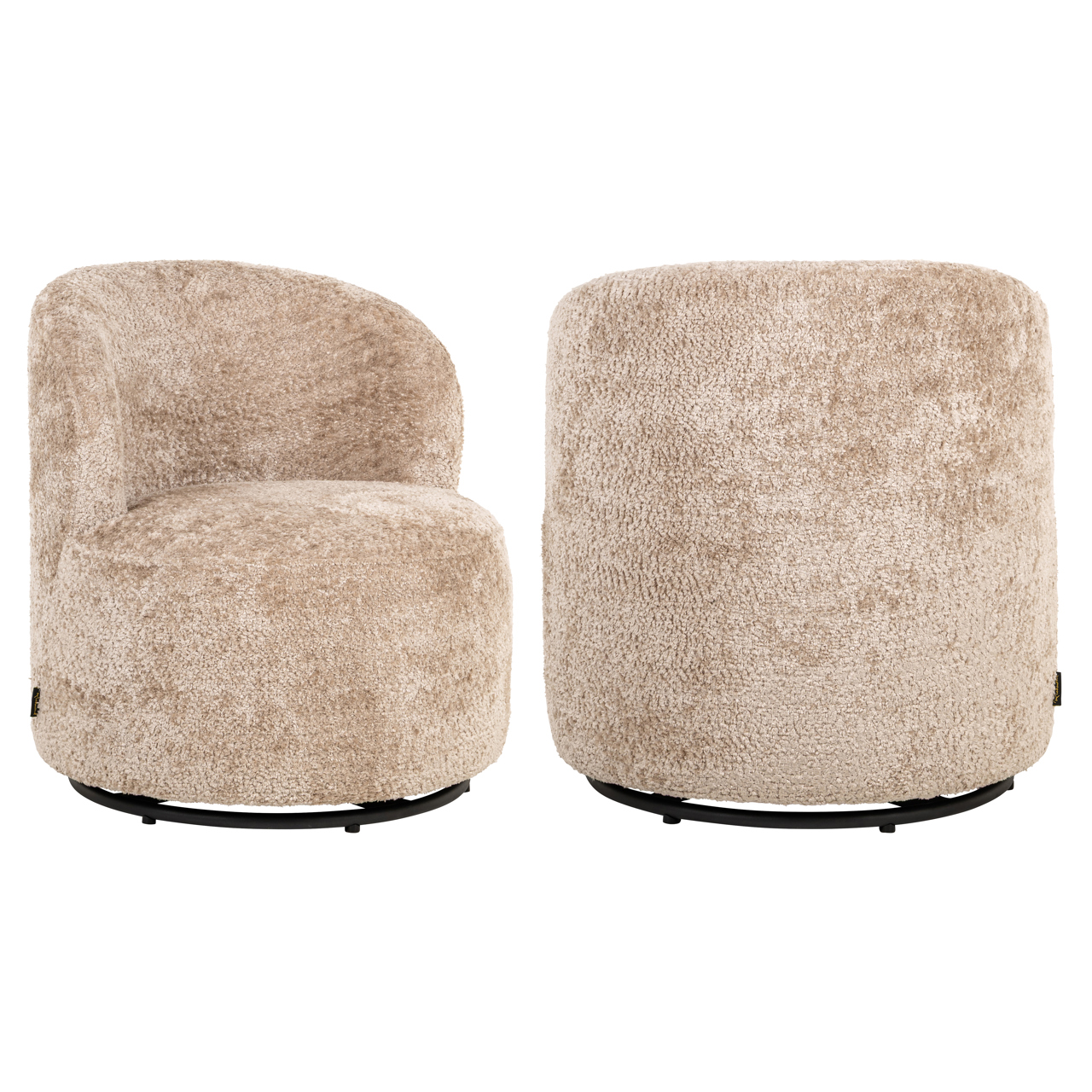 Richmond Interiors Lounge stoel Jackie sheep natural swivel kids