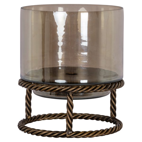 Richmond Interiors Windlicht Ropia brass antique small