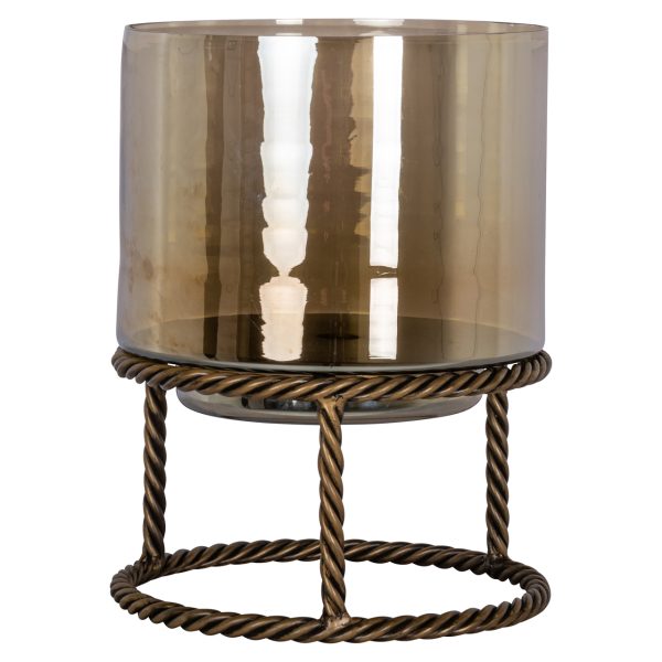 Richmond Interiors Windlicht Ropia brass antique large