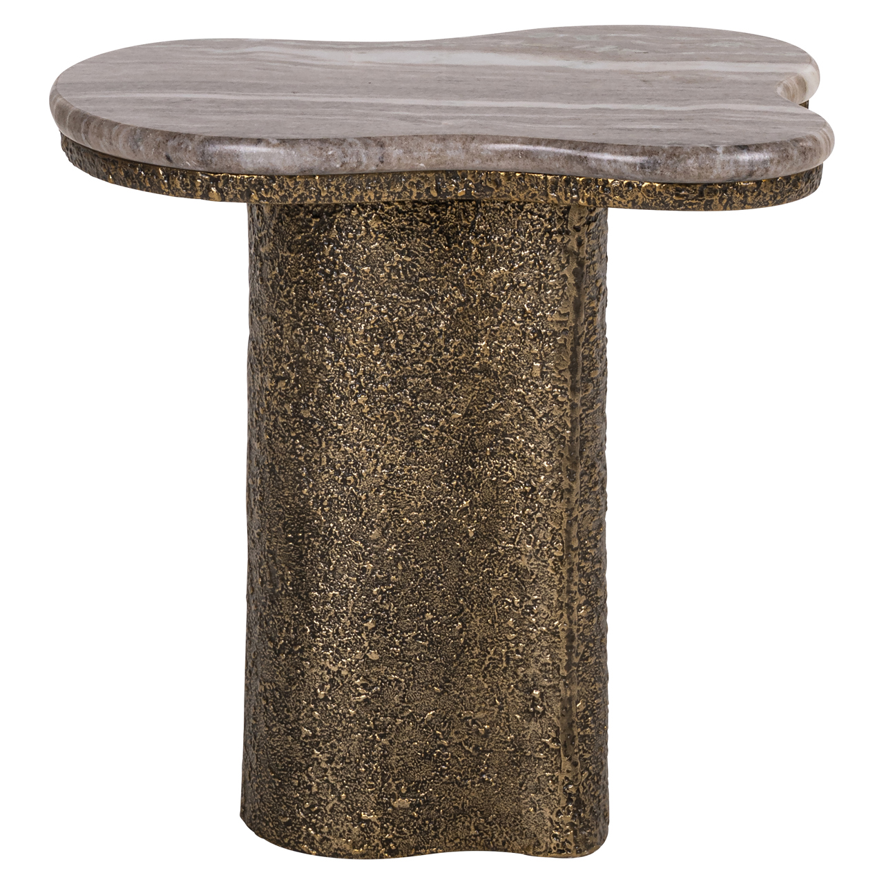 Richmond Interiors Bijzettafel Abandos brass antique