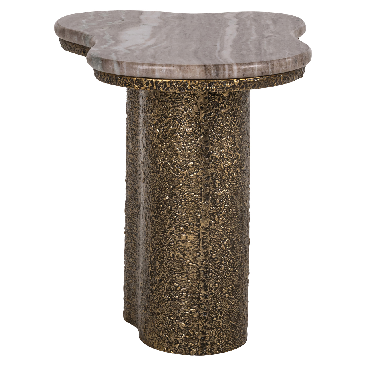 Richmond Interiors Bijzettafel Abandos brass antique