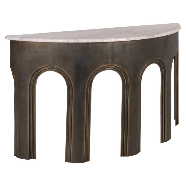 Richmond Interiors Console Sanchis brass antique