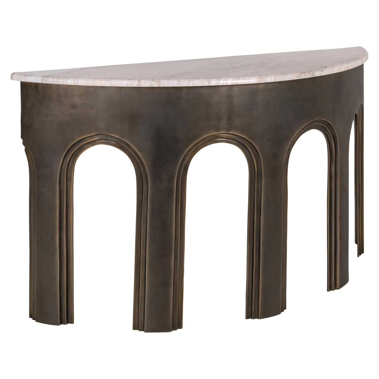 Richmond Interiors Console Sanchis brass antique