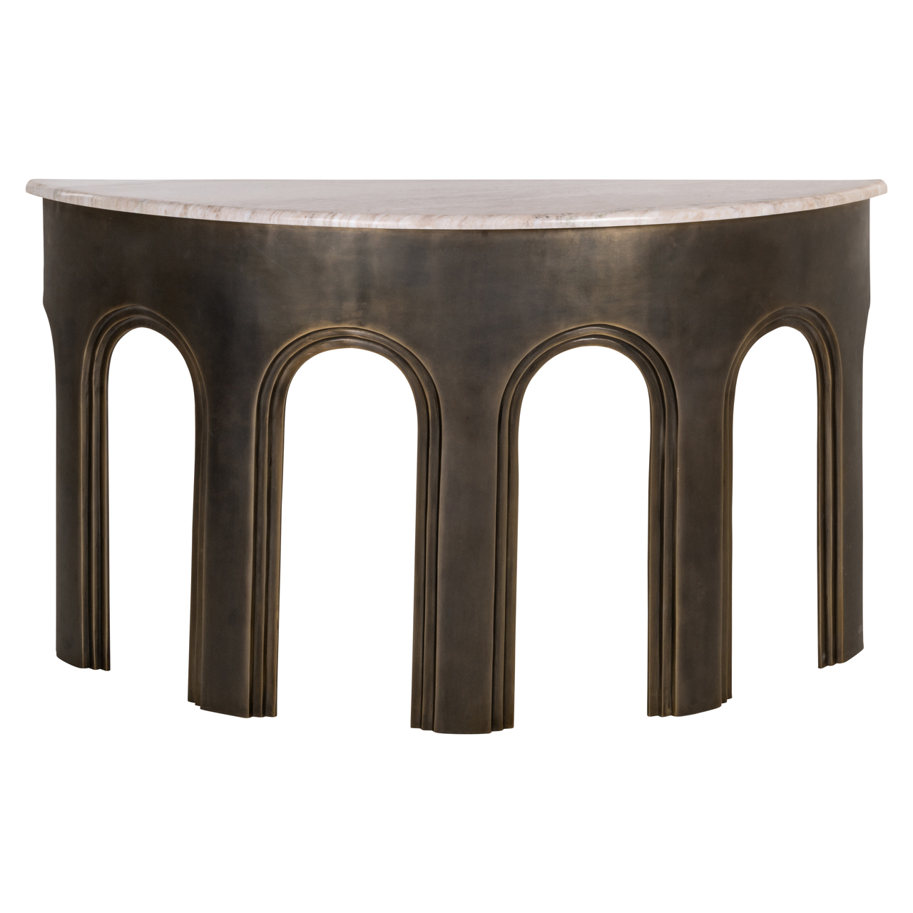 Richmond Interiors Console Sanchis brass antique