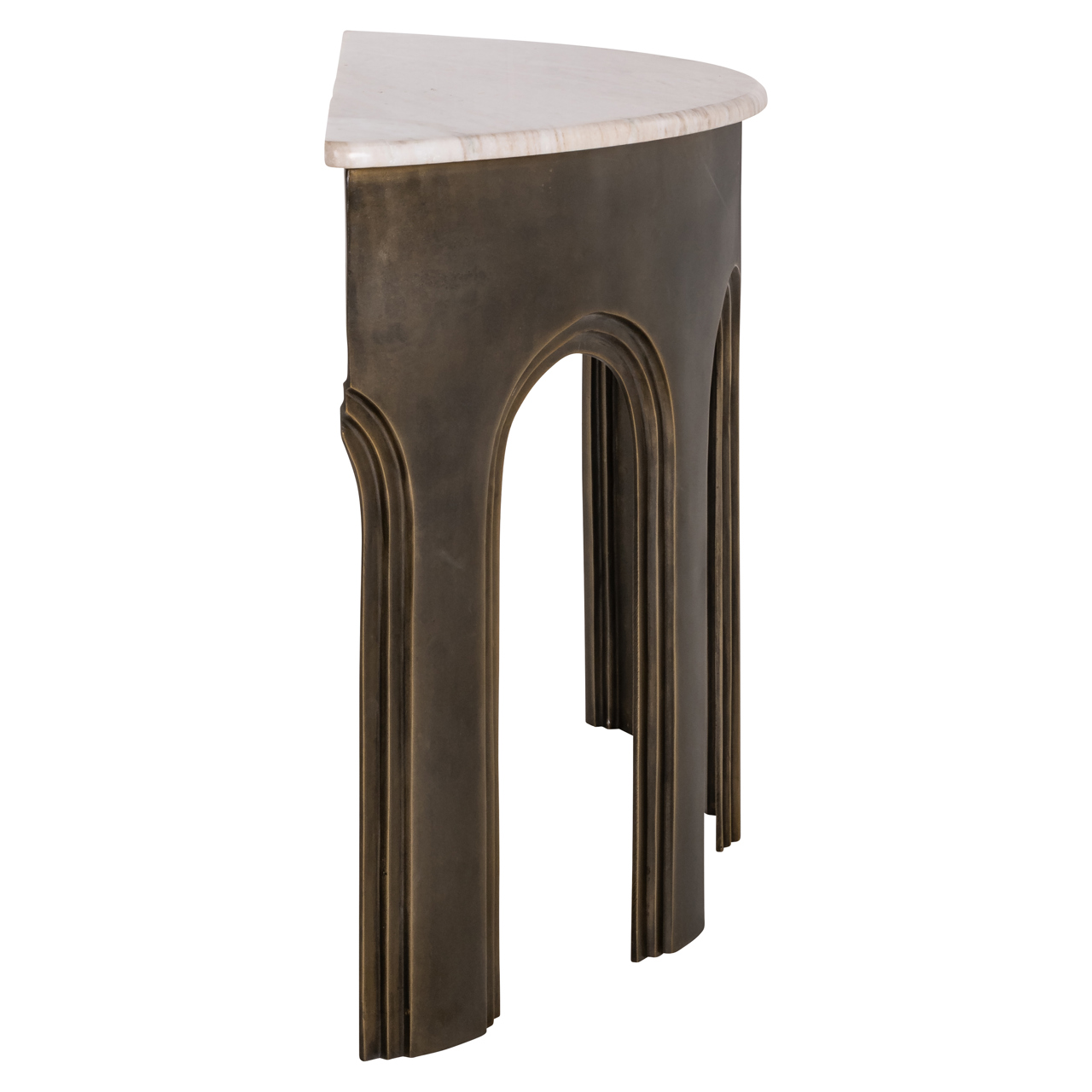 Richmond Interiors Console Sanchis brass antique