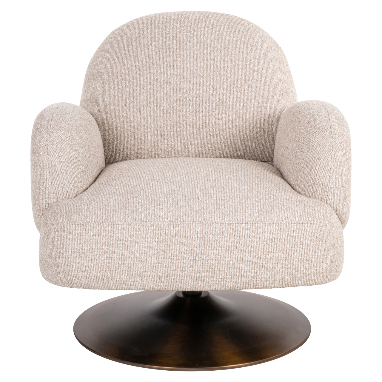 Richmond Interiors Lounge stoel Kagney biscotti swivel