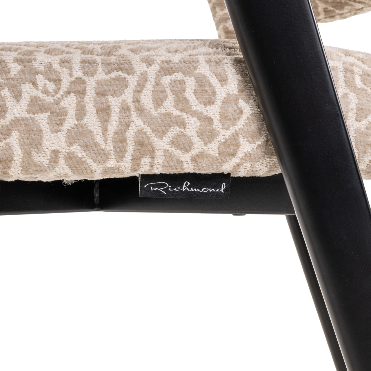 Richmond Interiors Eetkamerstoel Zeno beige leopard
