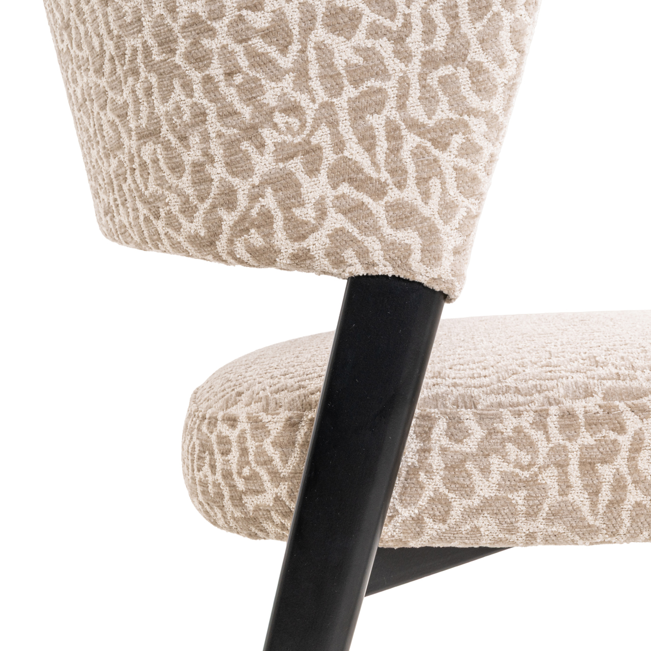 Richmond Interiors Eetkamerstoel Zeno beige leopard