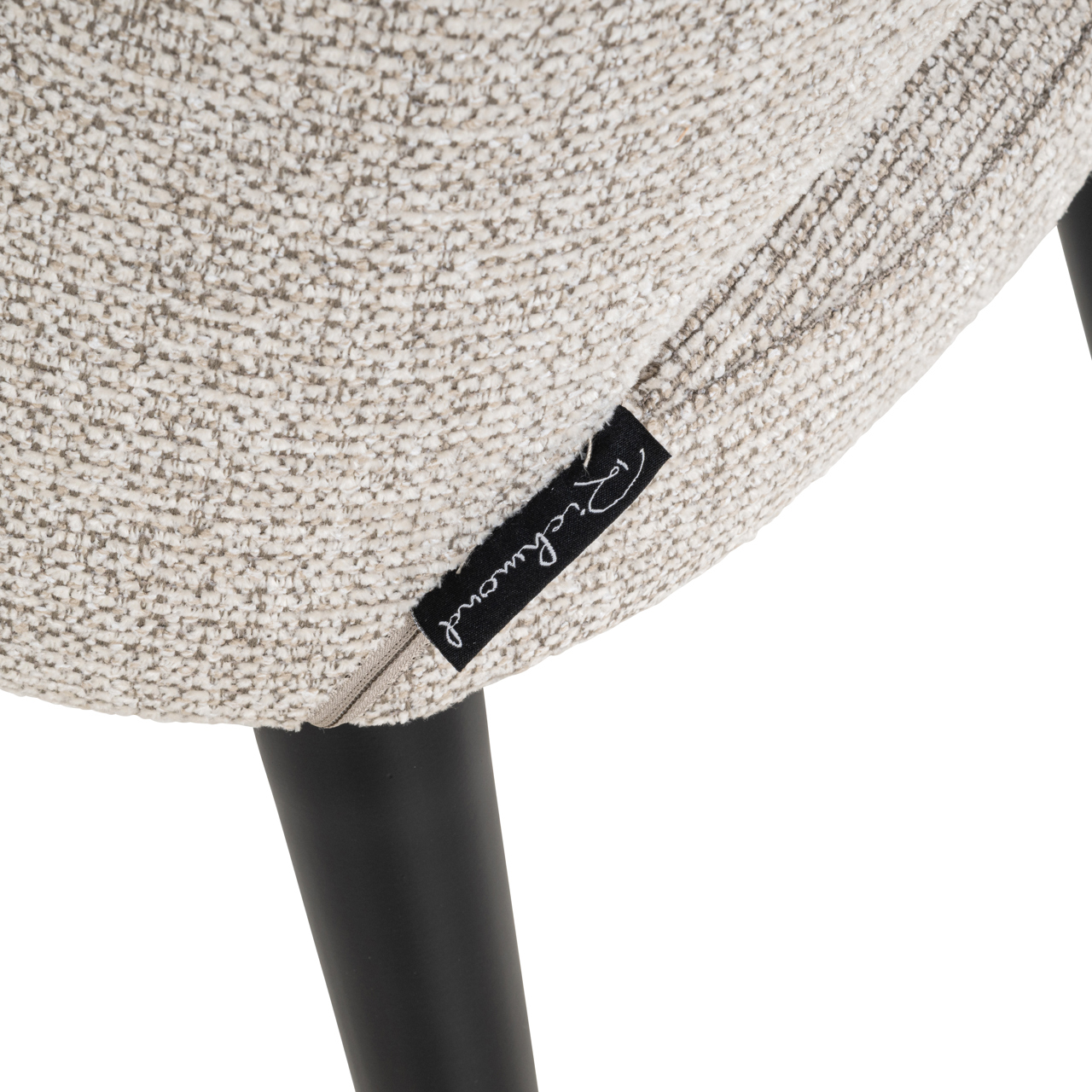 Richmond Interiors Eetkamerstoel Tabitha natural fancy fire retardant (Set of 2)