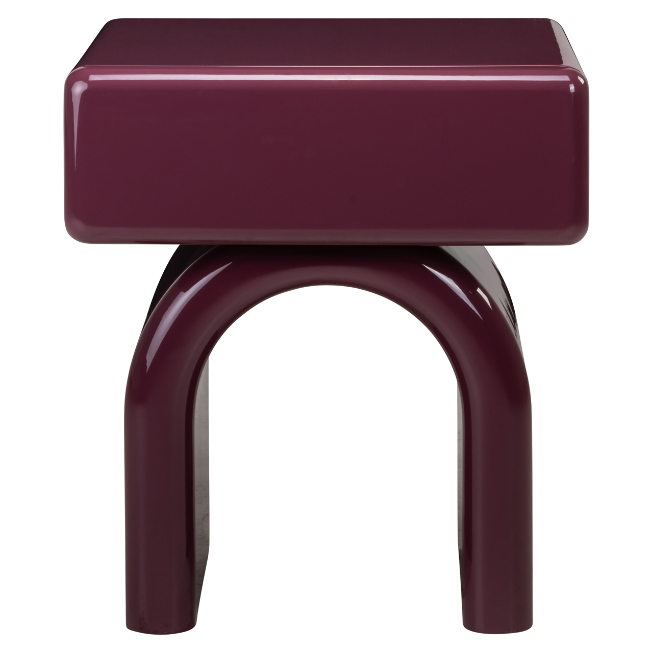 Richmond Interiors Nachtkastje Bennet burgundy 1-drawer