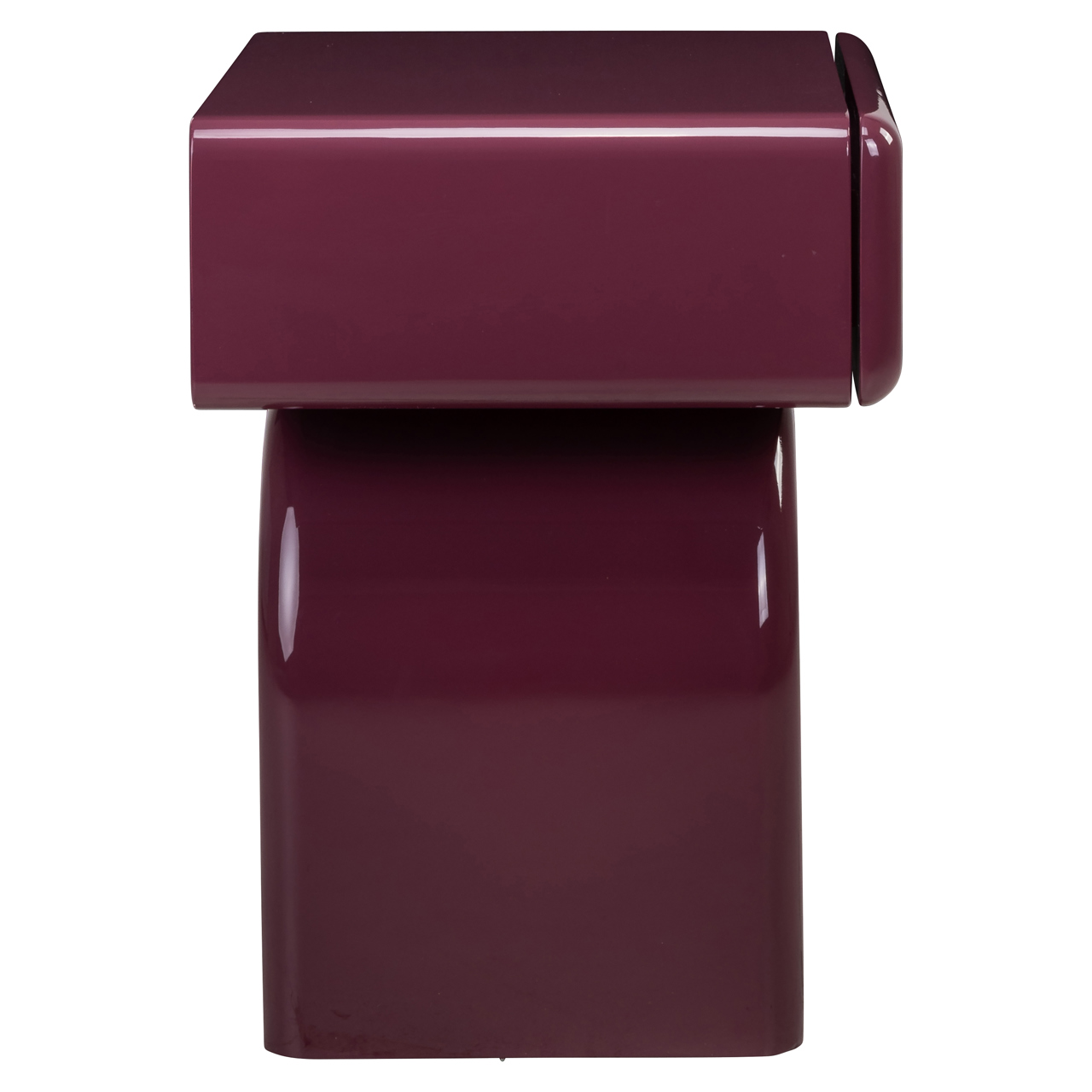 Richmond Interiors Nachtkastje Bennet burgundy 1-drawer