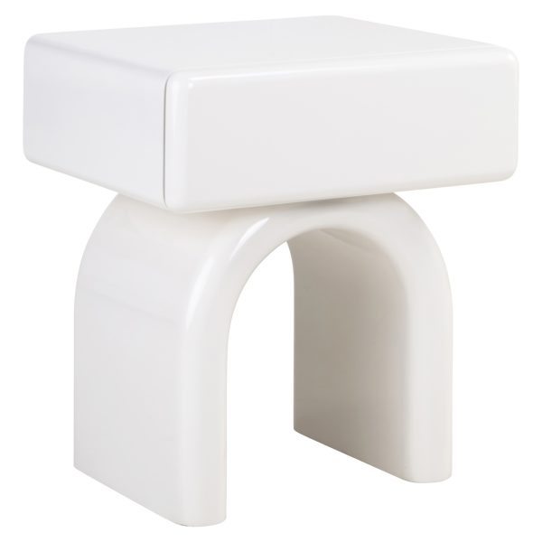 Richmond Interiors Nachtkastje Bennet coconut milk 1-drawer