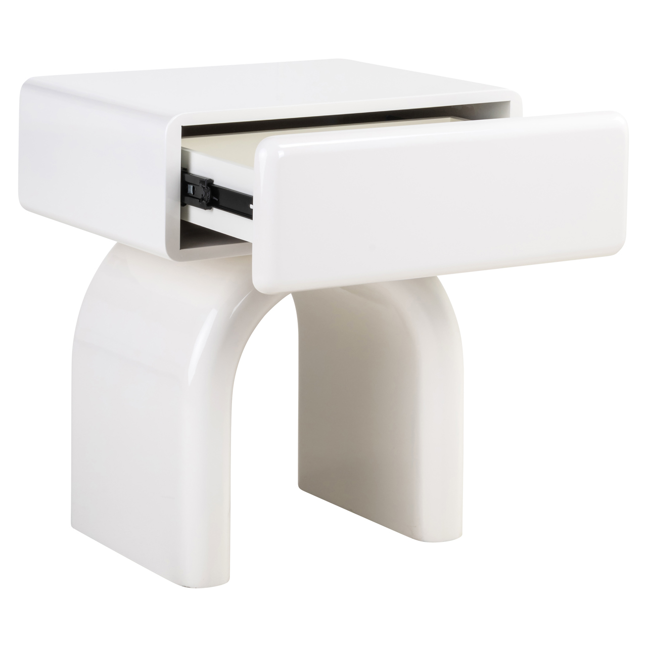 Richmond Interiors Nachtkastje Bennet coconut milk 1-drawer
