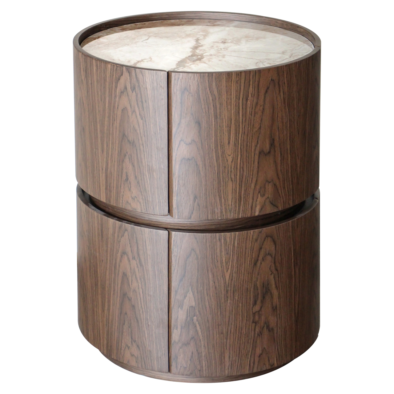 Richmond Interiors Nachtkastje Ellery brown 2-drawers