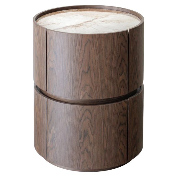 Richmond Interiors Nachtkastje Ellery brown 2-drawers